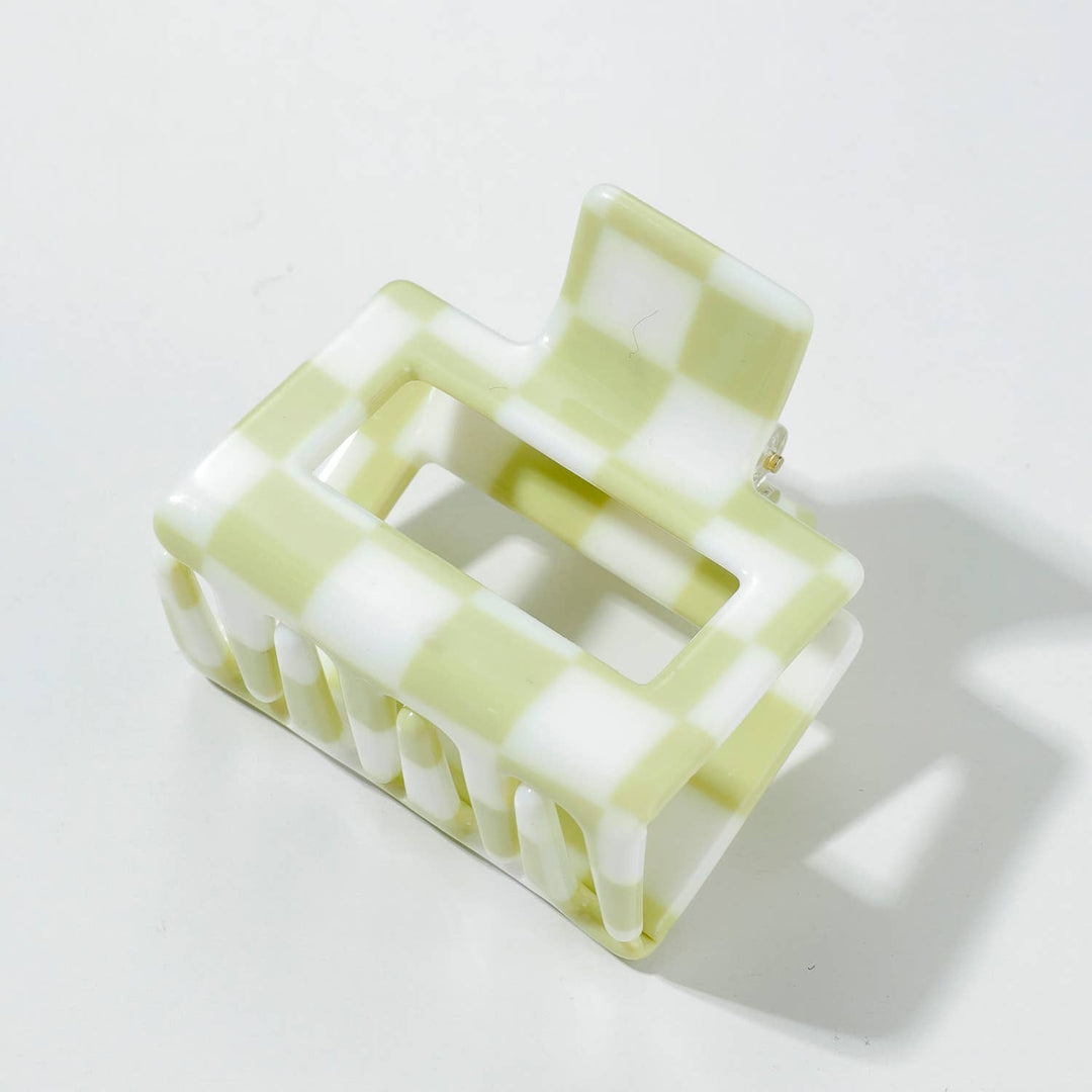 Matcha Checkmate | Small/Medium Claw Clips - Echo Market