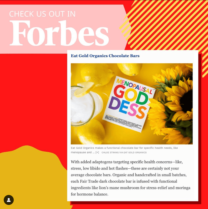 MENOPAUSAL GODDESS | Adaptogenic Chocolate Bar - Echo Market