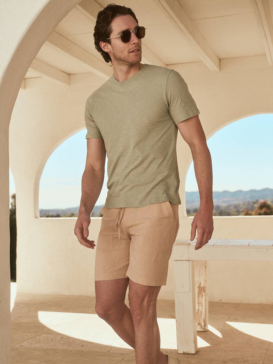 Men's Canopy Linen Blend Weekend Short - Echo Market