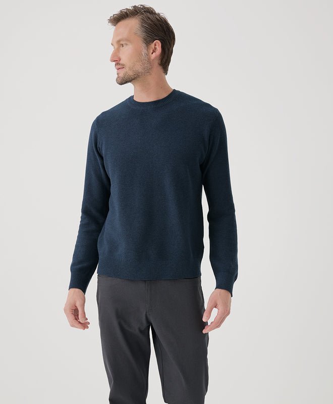 Men's Classic Fine Knit Crew Sweater - Echo Market