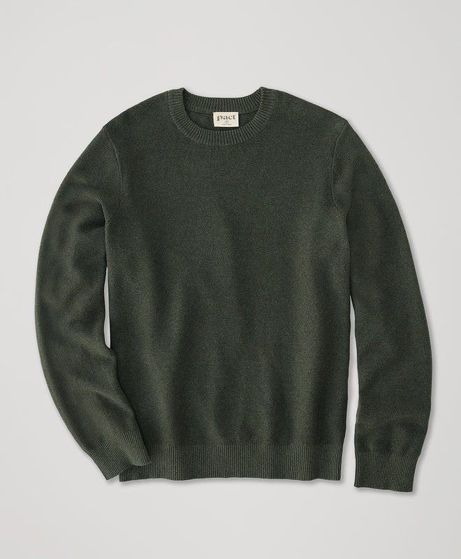 Men's Classic Fine Knit Crew Sweater - Echo Market