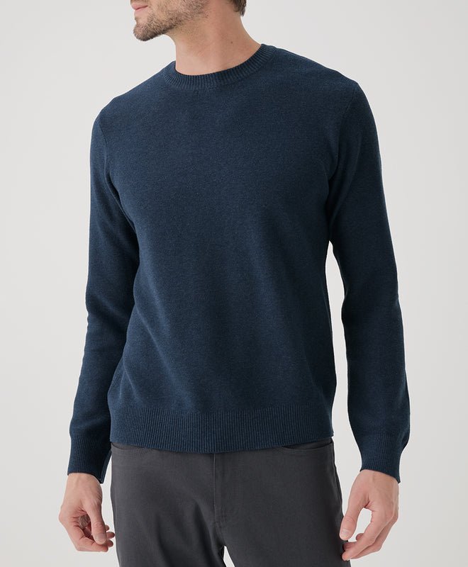 Men's Classic Fine Knit Crew Sweater - Echo Market