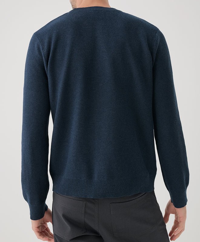 Men's Classic Fine Knit Crew Sweater - Echo Market