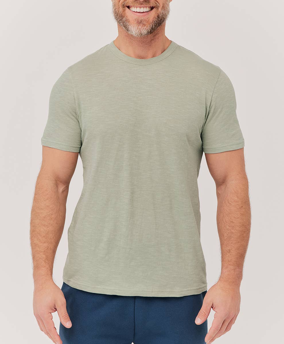 Men’s Featherweight Slub Crew Tee - Echo Market