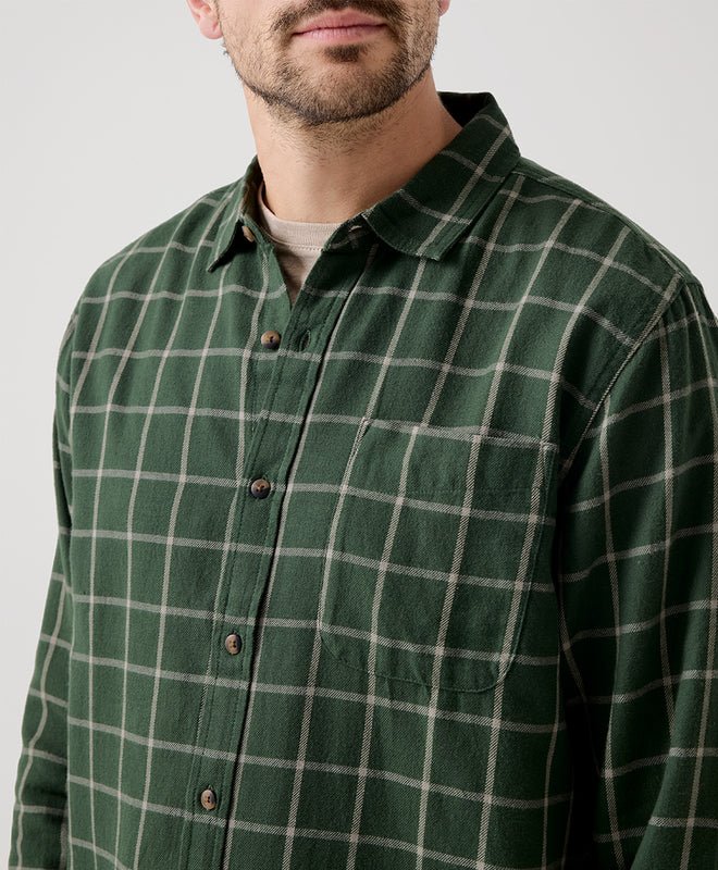 Men's Fireside Flannel Button Up Shirt - Echo Market