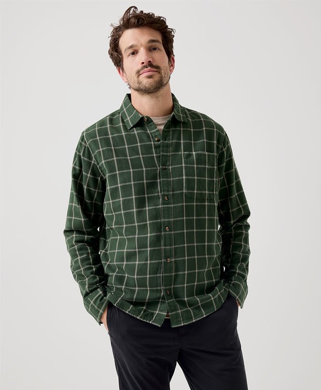 Men's Fireside Flannel Button Up Shirt - Echo Market