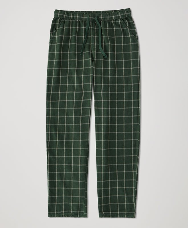 Men's Fireside Flannel Lounge Pant | Mountain View Check - Echo Market