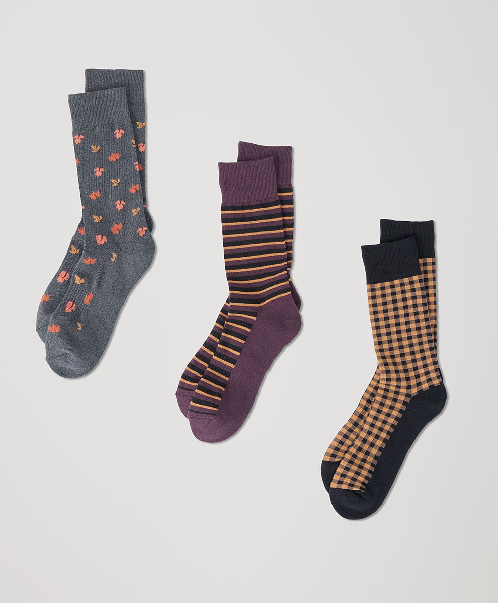 Men's New England The Perfect Crew Socks | 3 - Pack - Echo Market