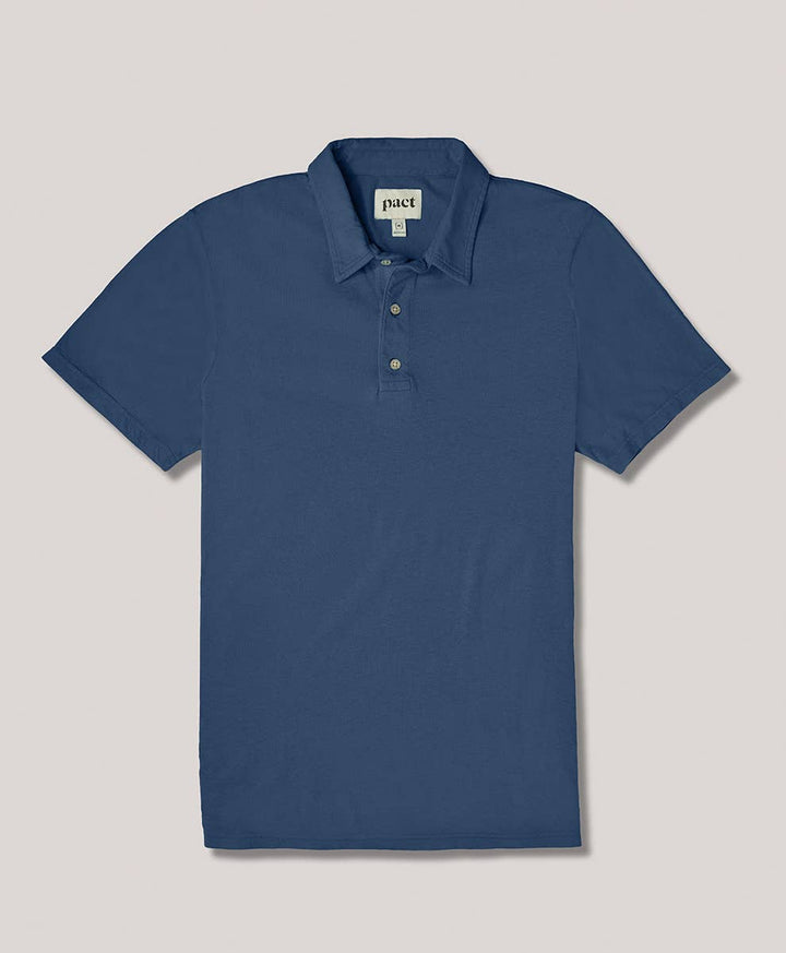 Men's Seaside Linen Blend Polo - Echo Market