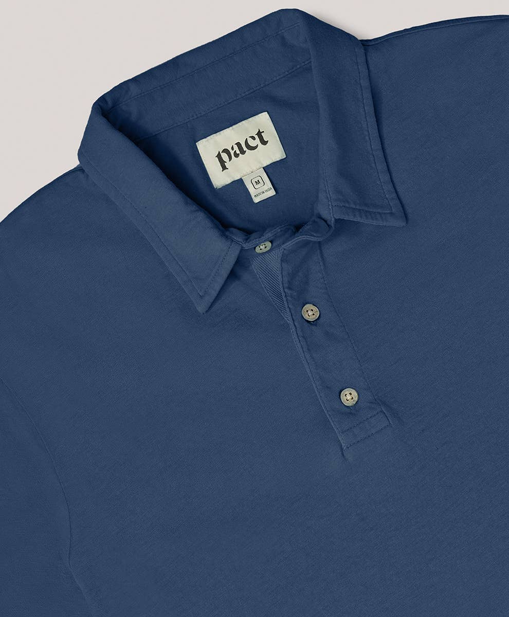 Men's Seaside Linen Blend Polo - Echo Market