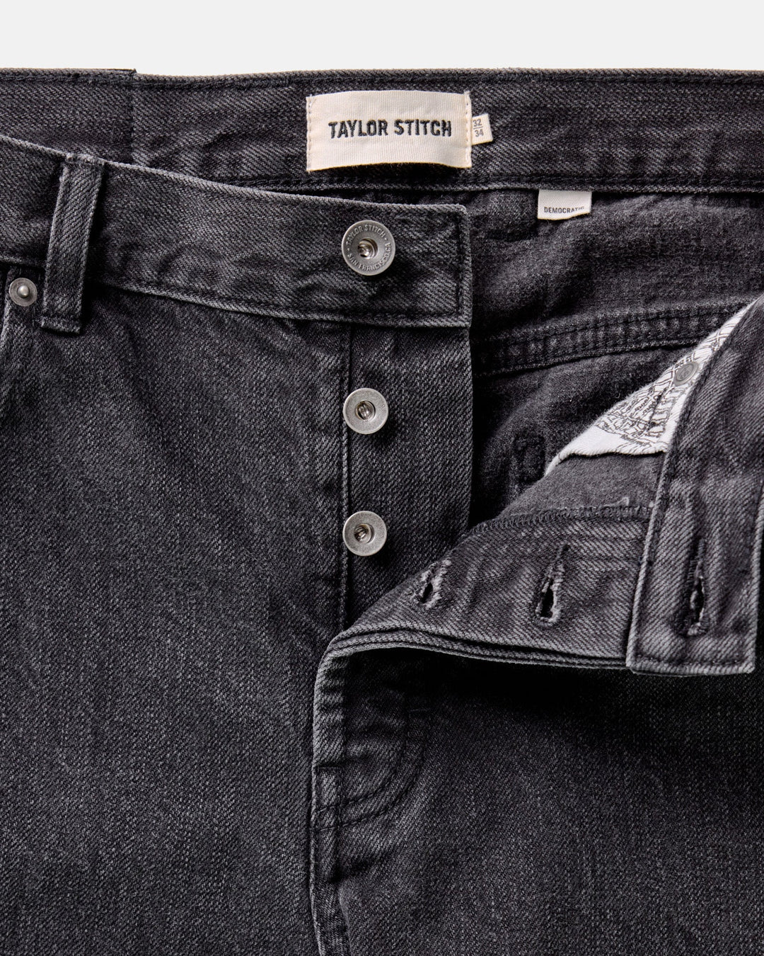 Men's The Democratic Jean | Washed Black Organic Slub Selvedge - Echo Market