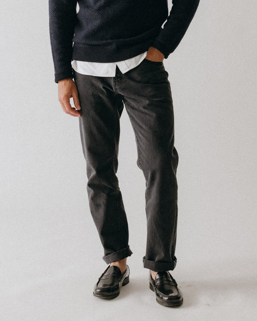 Men's The Democratic Jean | Washed Black Organic Slub Selvedge - Echo Market