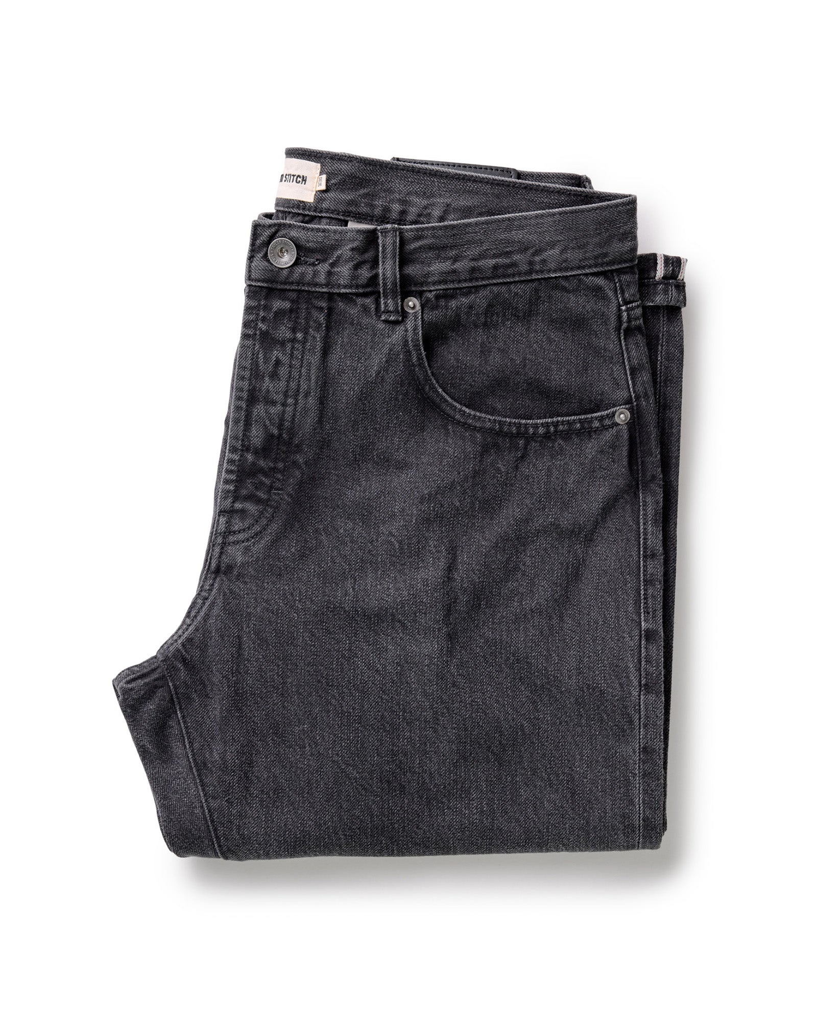 Men's The Democratic Jean | Washed Black Organic Slub Selvedge - Echo Market