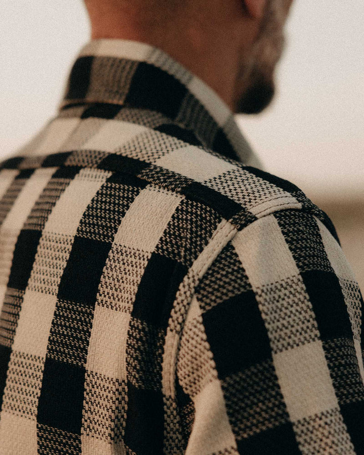 Men's The Division Shirt | Black Indigo Check - Echo Market