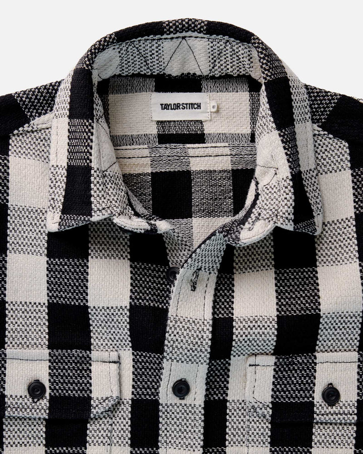 Men's The Division Shirt | Black Indigo Check - Echo Market