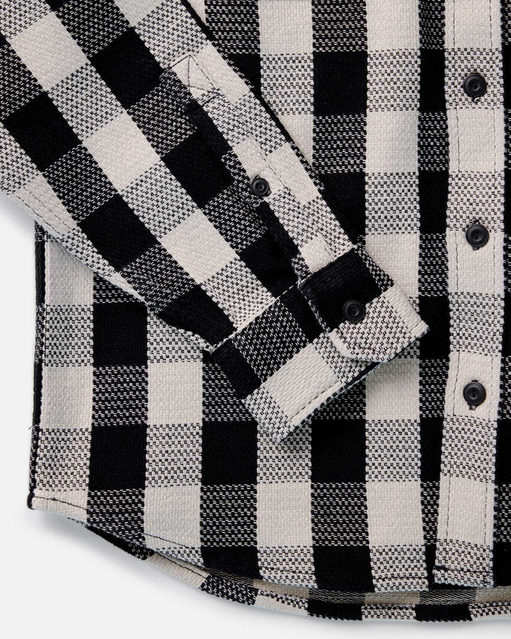 Men's The Division Shirt | Black Indigo Check - Echo Market