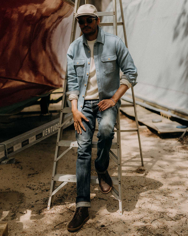 Men's The Division Shirt | Washed Indigo - Echo Market
