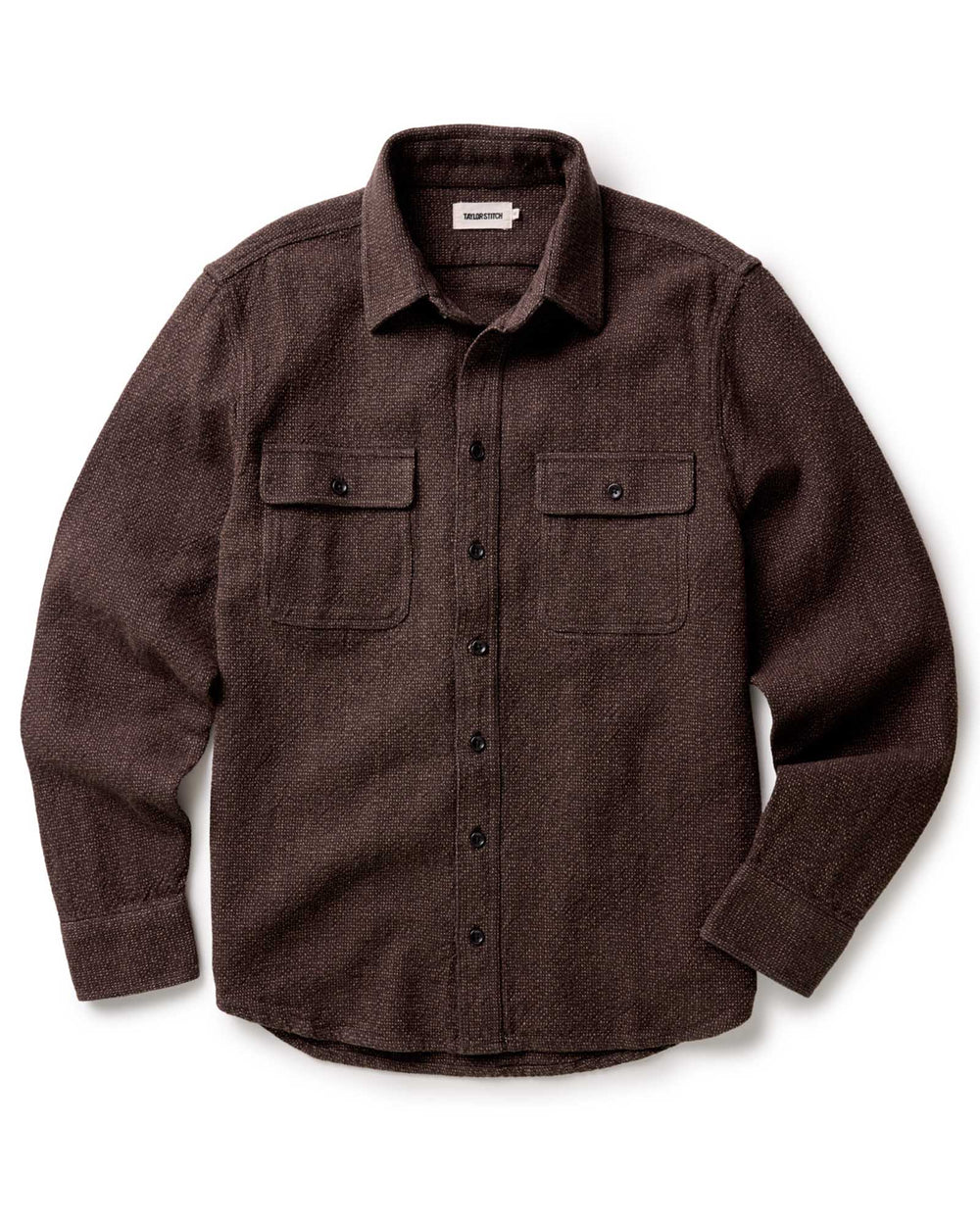 Men's The Ledge Shirt | Black Coffee Linen Tweed - Echo Market