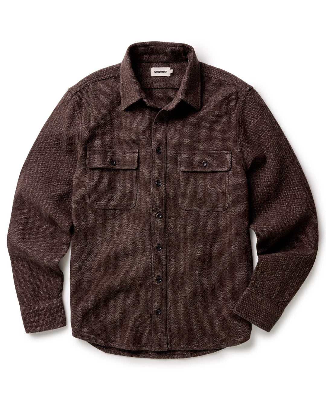 Men's The Ledge Shirt | Black Coffee Linen Tweed - Echo Market
