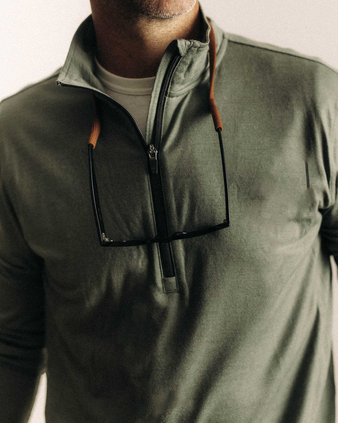 Men's The Ridgeline Merino Half Zip | Field Olive - Echo Market