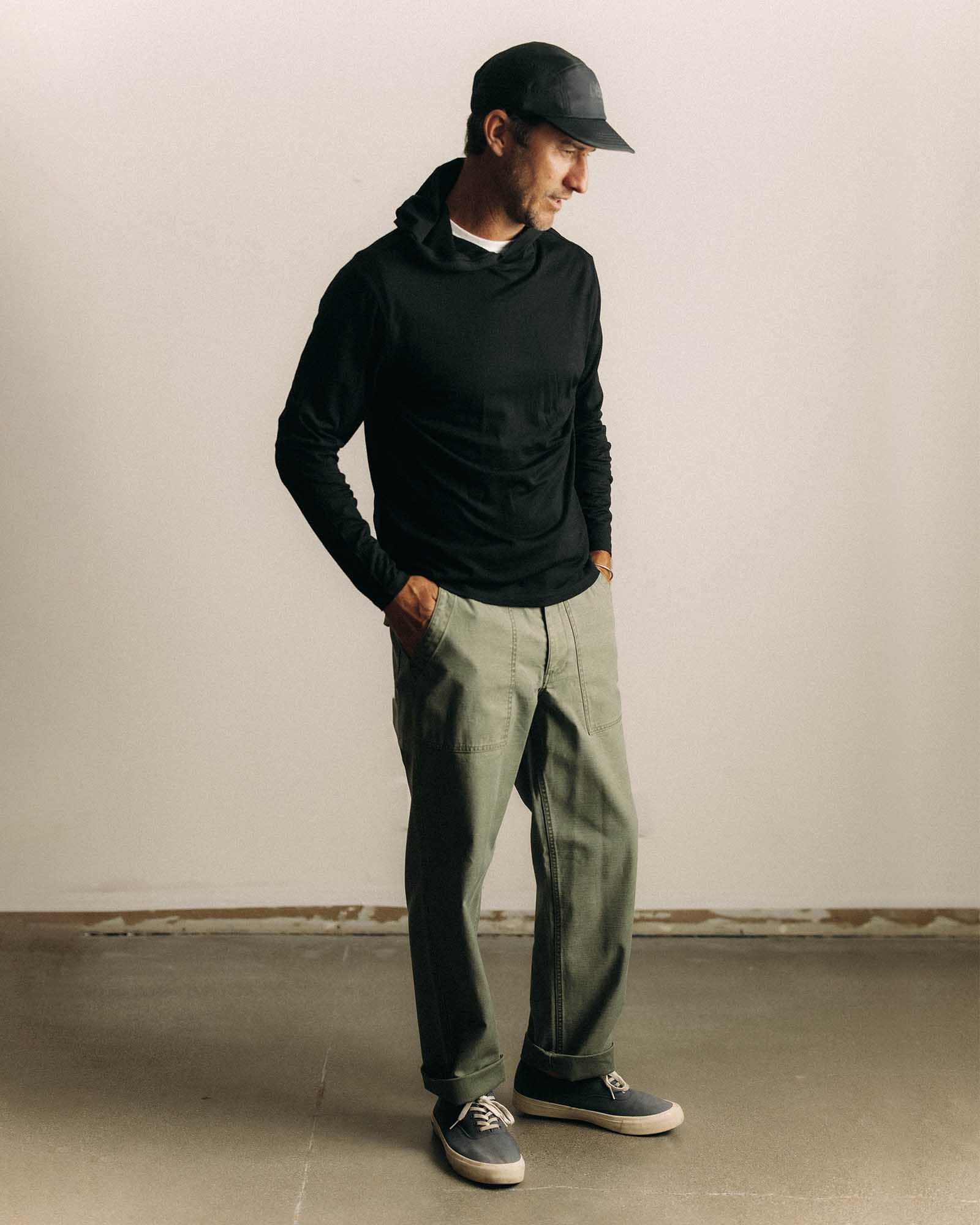 Men's The Ridgeline Merino Hoodie | Coal - Echo Market