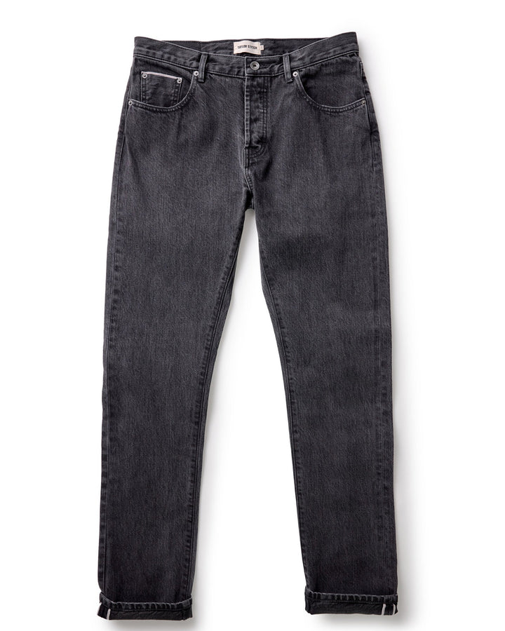Men's The Slim Jean | Washed Black Organic Slub Selvedge - Echo Market