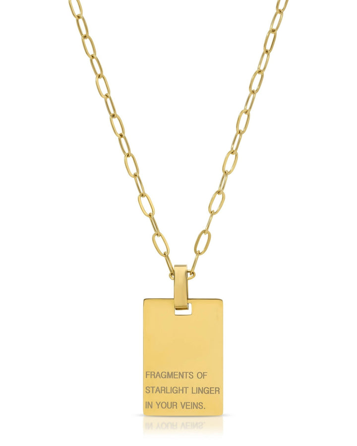 Message Medallion Necklace - Echo Market
