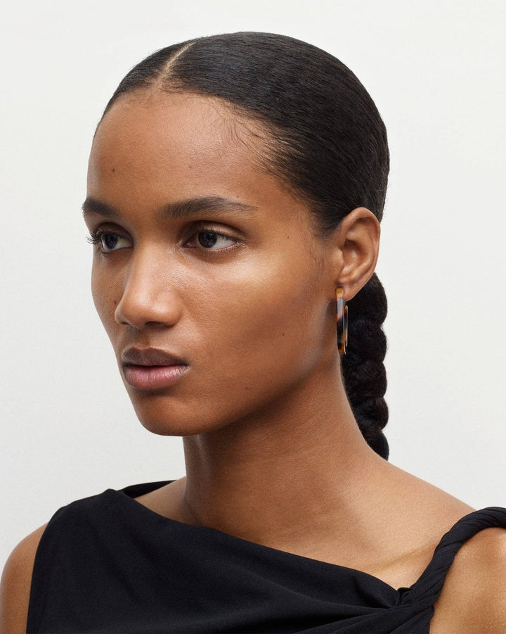 Midi Square Hoops | Jadeite - Echo Market