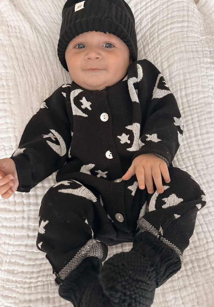Midnight Sky Jacquard Jumpsuit - Echo Market
