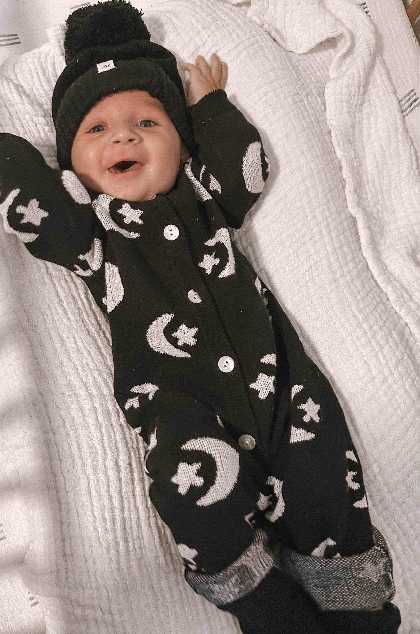 Midnight Sky Jacquard Jumpsuit - Echo Market