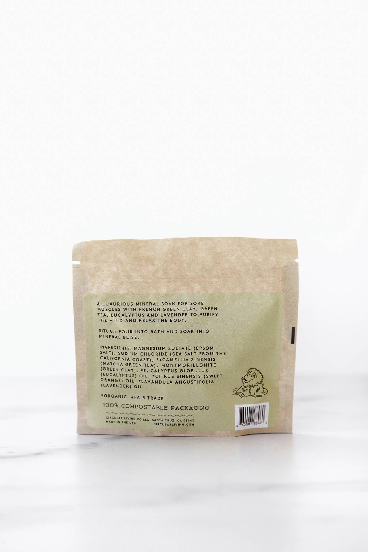 Mineral Bath Soak Sachet | Green Tea & Eucalyptus - Echo Market