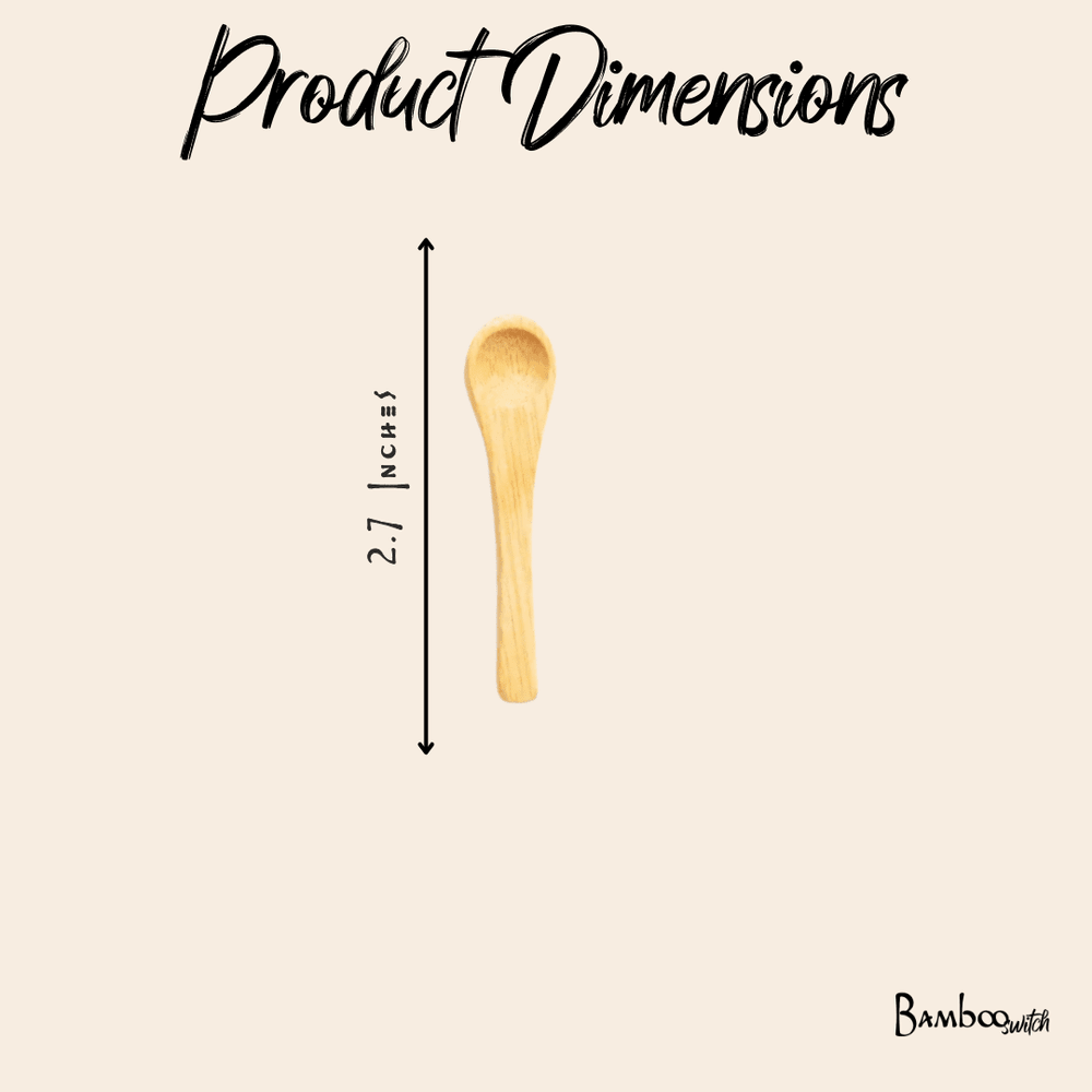 Mini Bamboo Spice Spoon - Echo Market