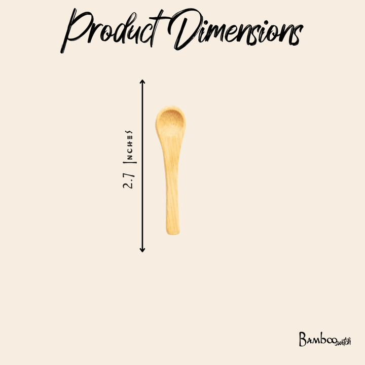 Mini Bamboo Spice Spoon - Echo Market