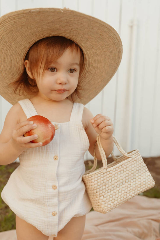 Mini Magnolia Straw Tote - Echo Market