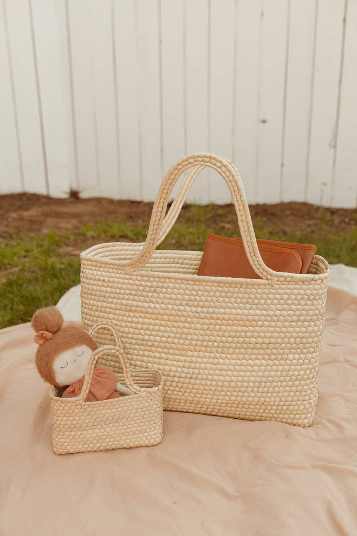 Mini Magnolia Straw Tote - Echo Market