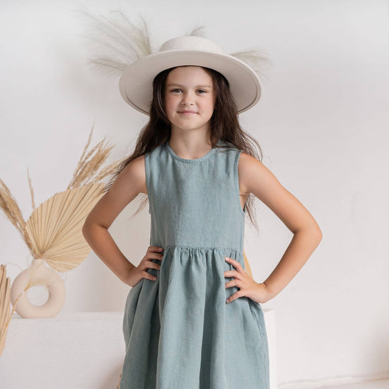 Mini Maya | Kids' Organic Linen Dress - Echo Market