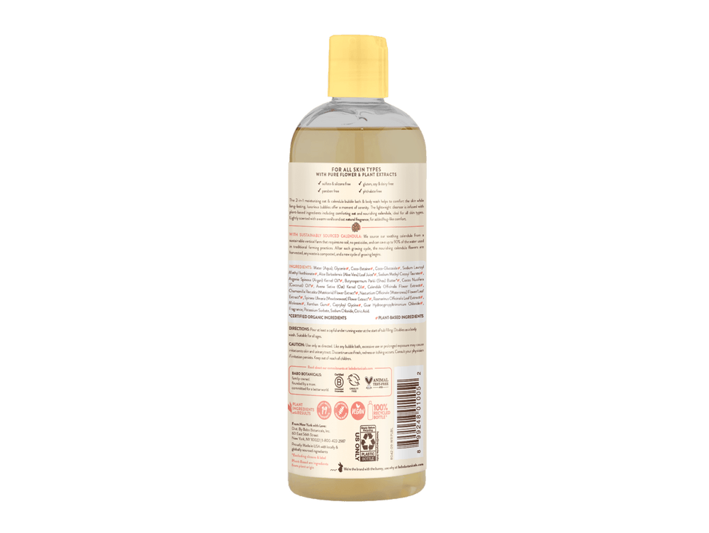 Moisturizing Oat & Calendula Bubble Bath & Wash - Echo Market