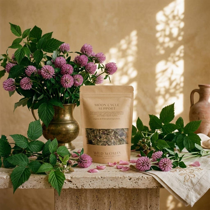 Moon Cycle Support Herbal Tea | PMS &amp; Menstrual Comfort - Echo Market
