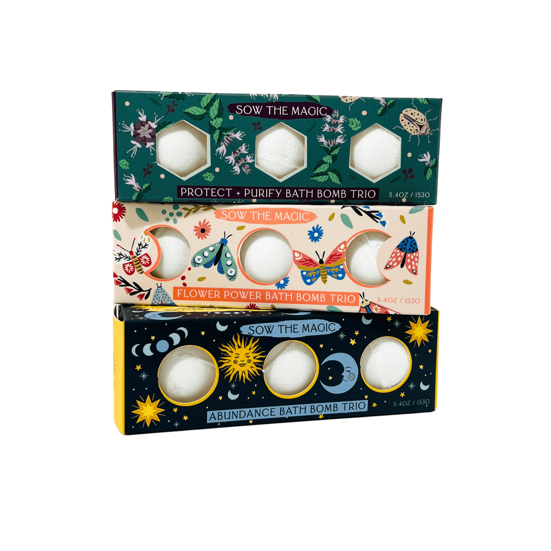 Moon Phase Abundance Bath Bomb Trio - Echo Market