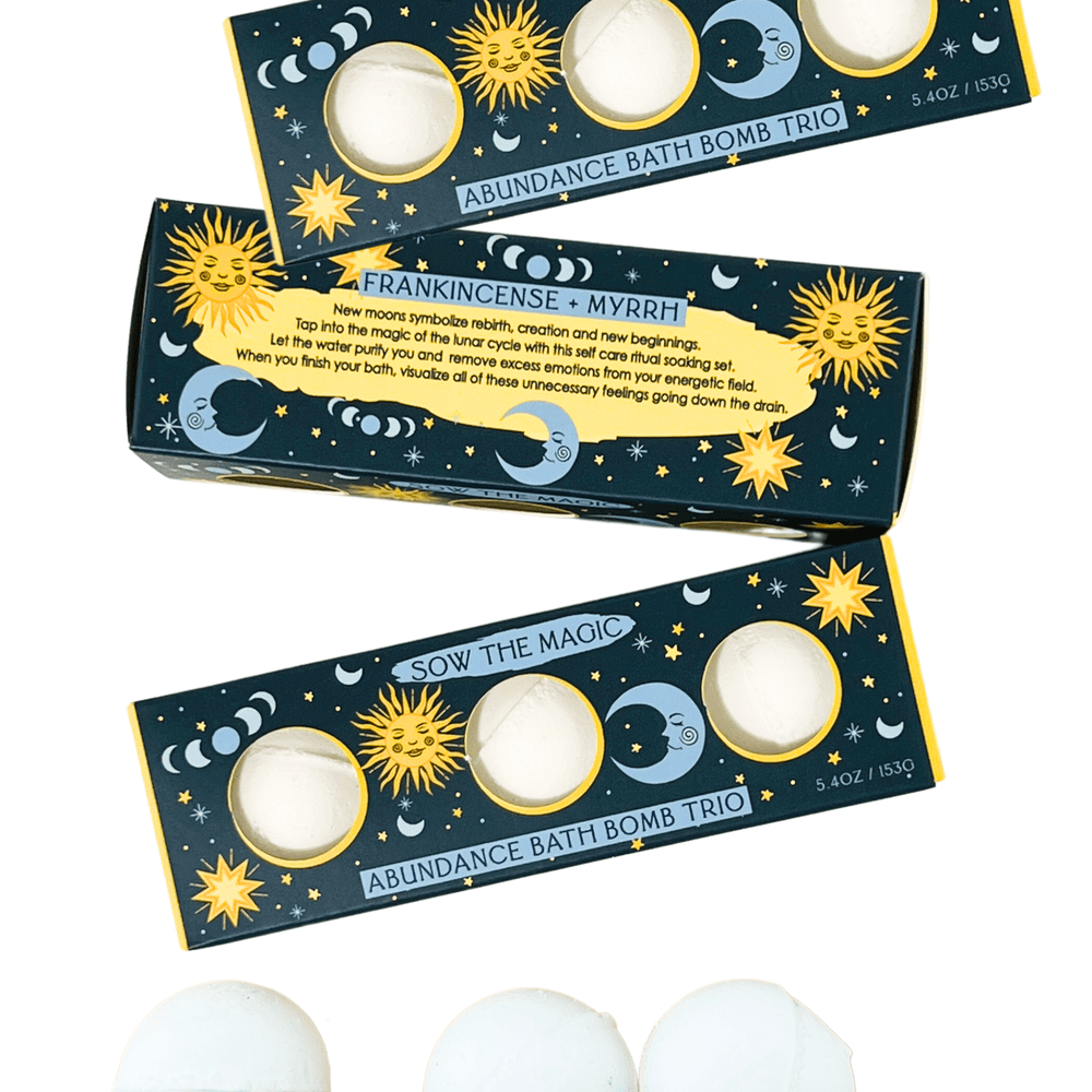 Moon Phase Abundance Bath Bomb Trio - Echo Market