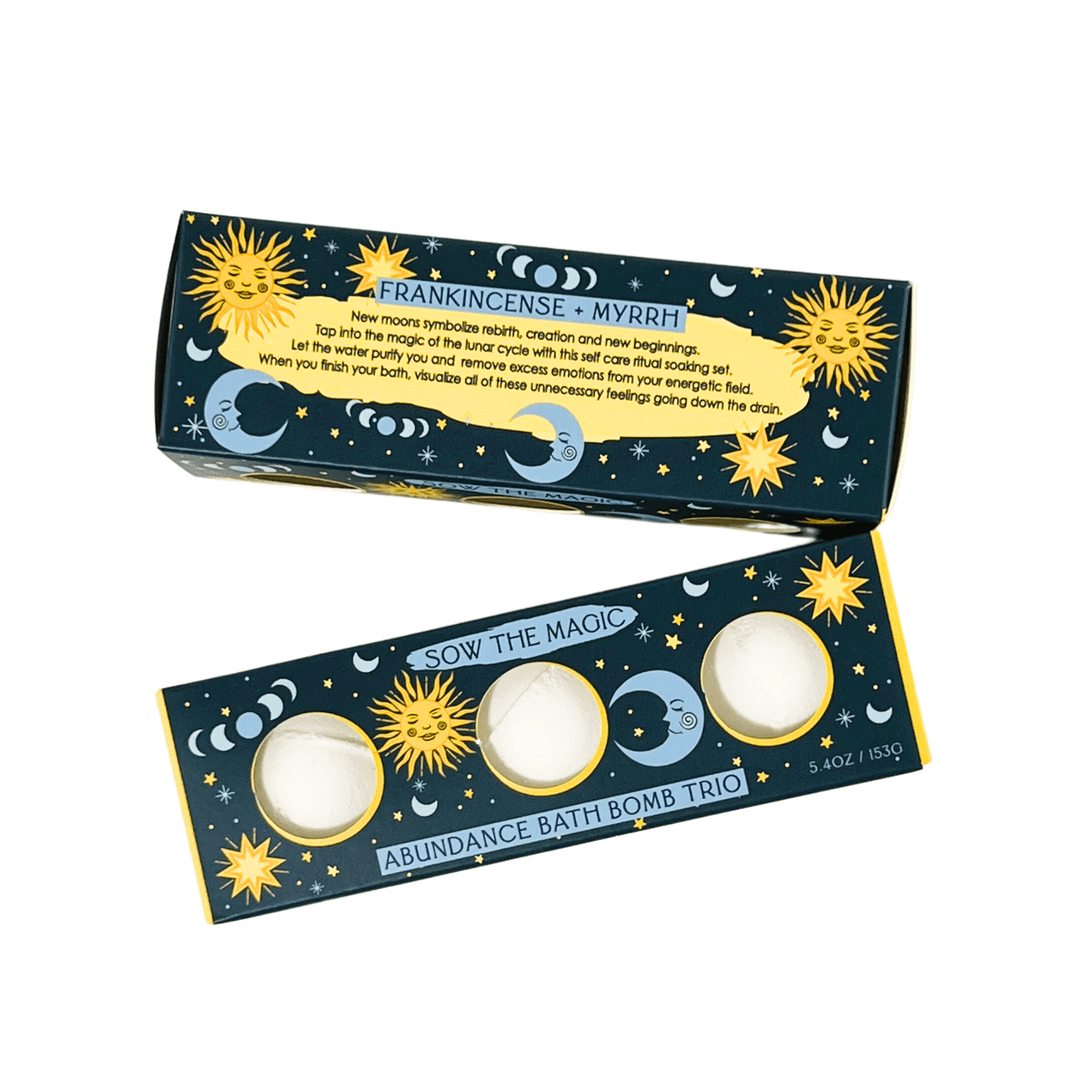 Moon Phase Abundance Bath Bomb Trio - Echo Market