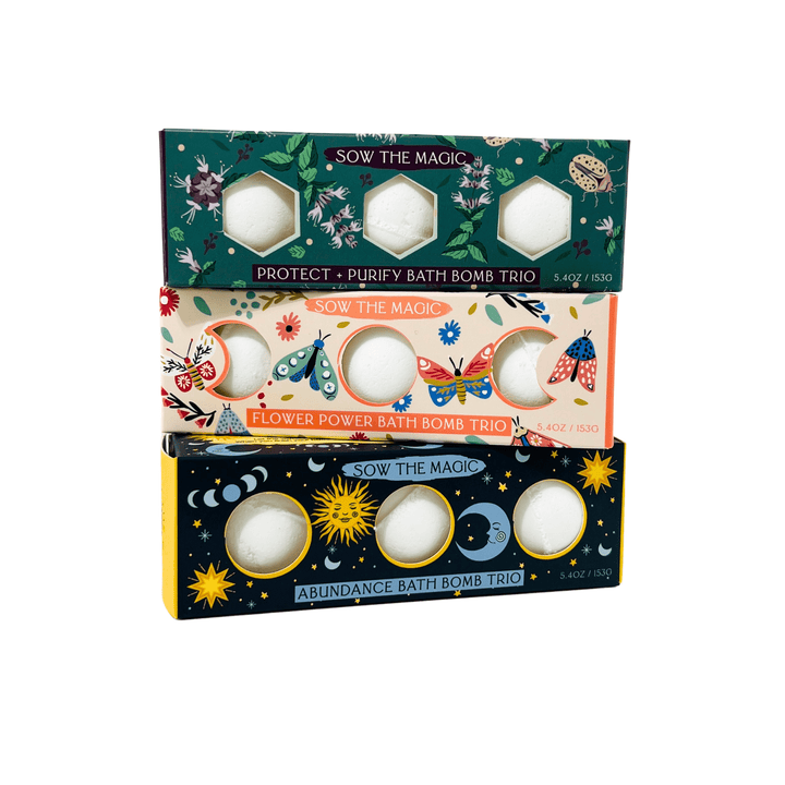 Moon Phase Protect + Purify Bath Bomb Trio - Echo Market