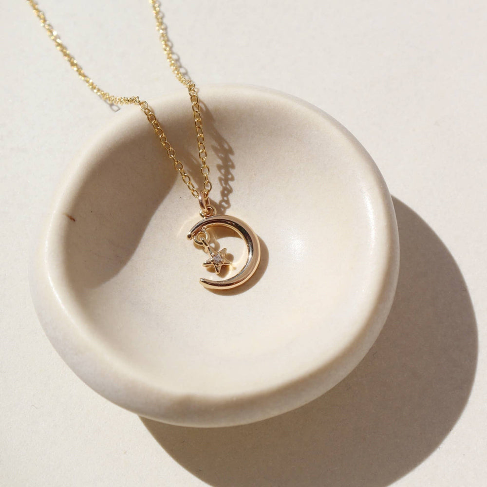 Moon + Star Charm Necklace  - Echo Market