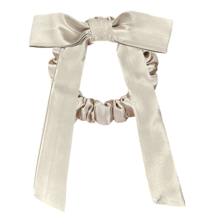 Mulberry Silk Mini Bow Scrunchie - Echo Market