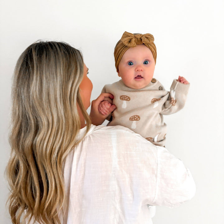 Mushroom Knit Jumper | Sand - Echo Market