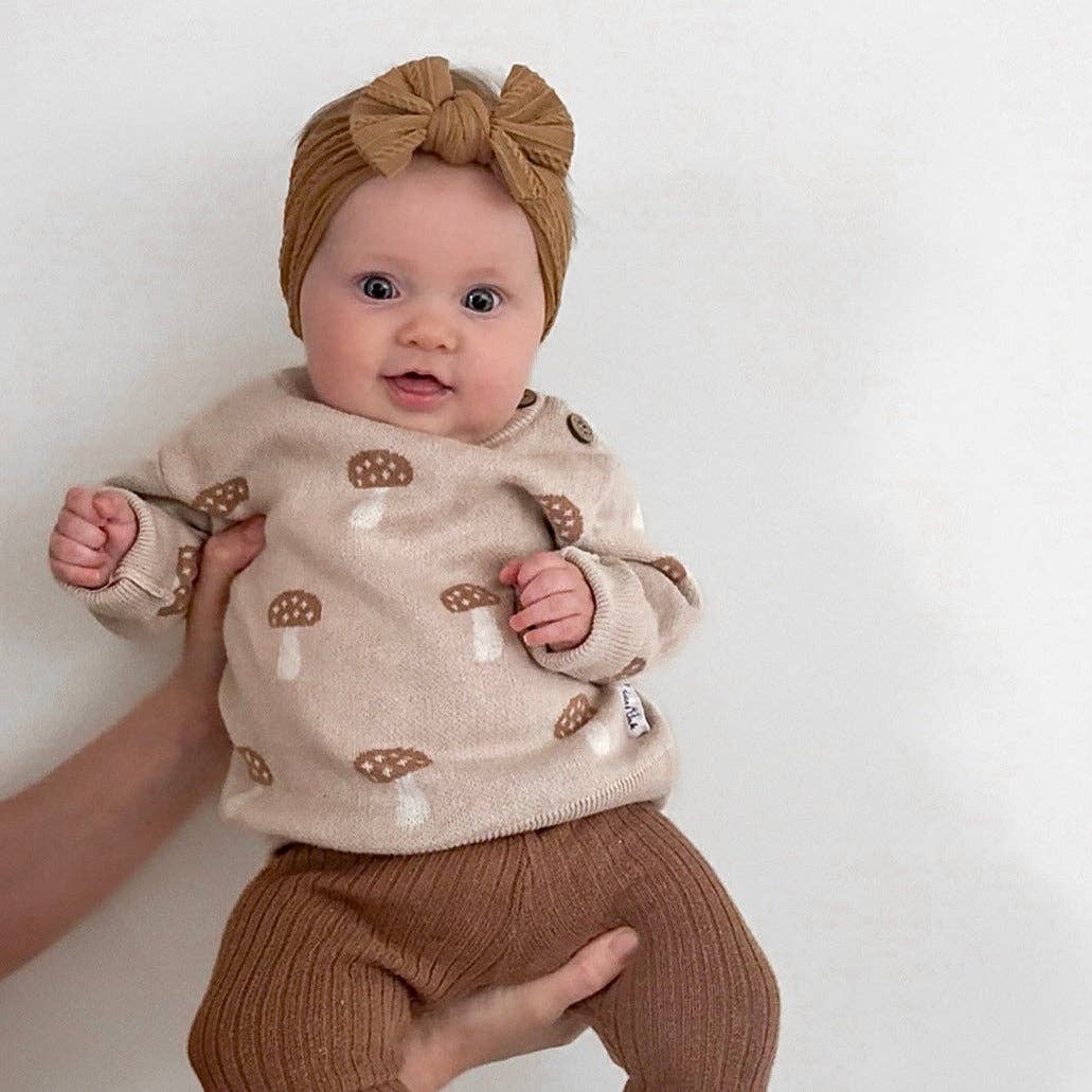 Mushroom Knit Jumper | Sand - Echo Market