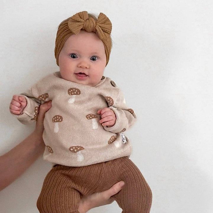 Mushroom Knit Jumper | Sand - Echo Market