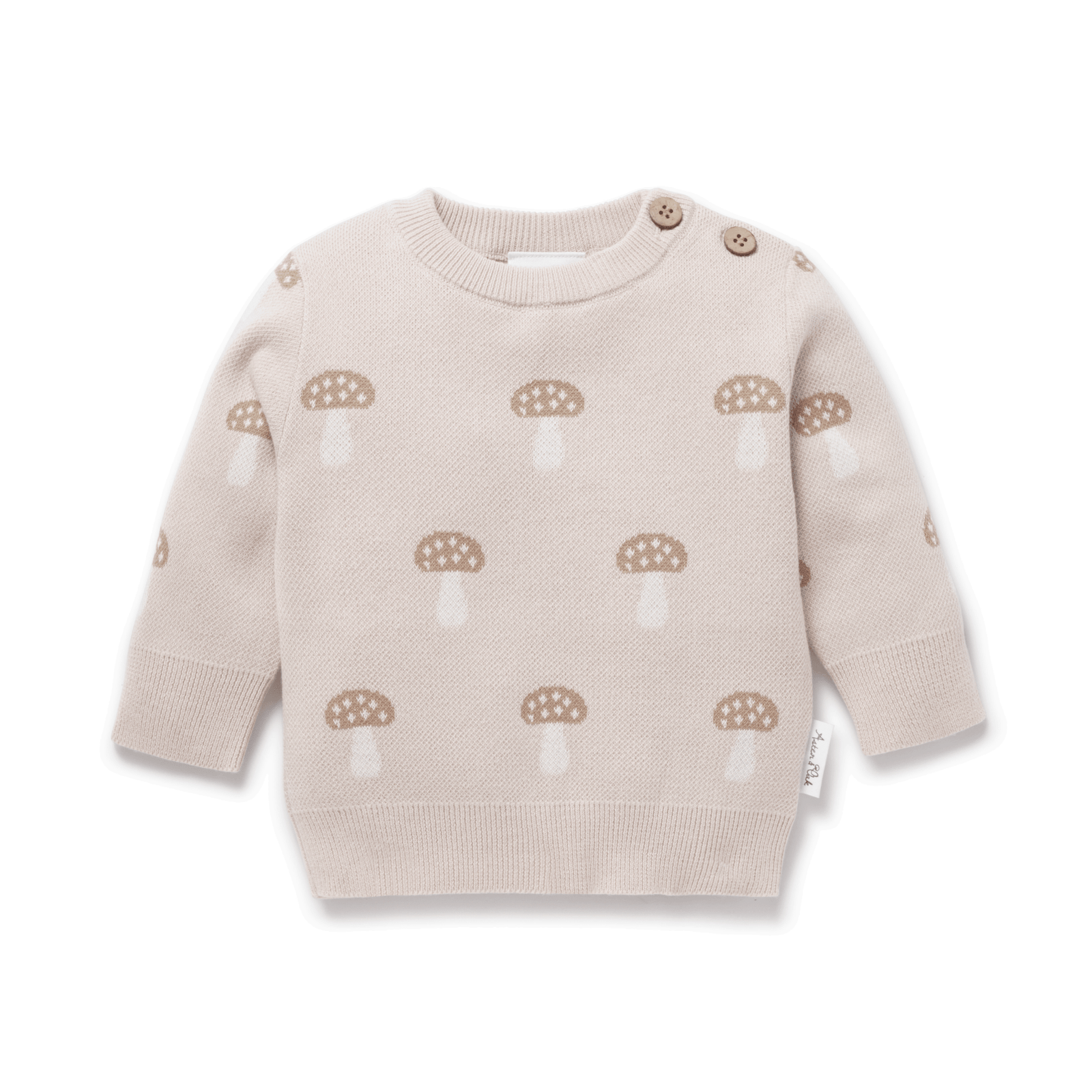 Mushroom Knit Jumper | Sand - Echo Market