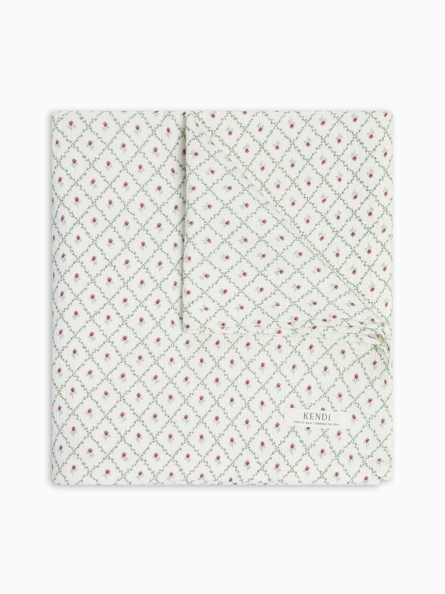 Muslin Swaddle Blanket | Hedge Floral - Echo Market