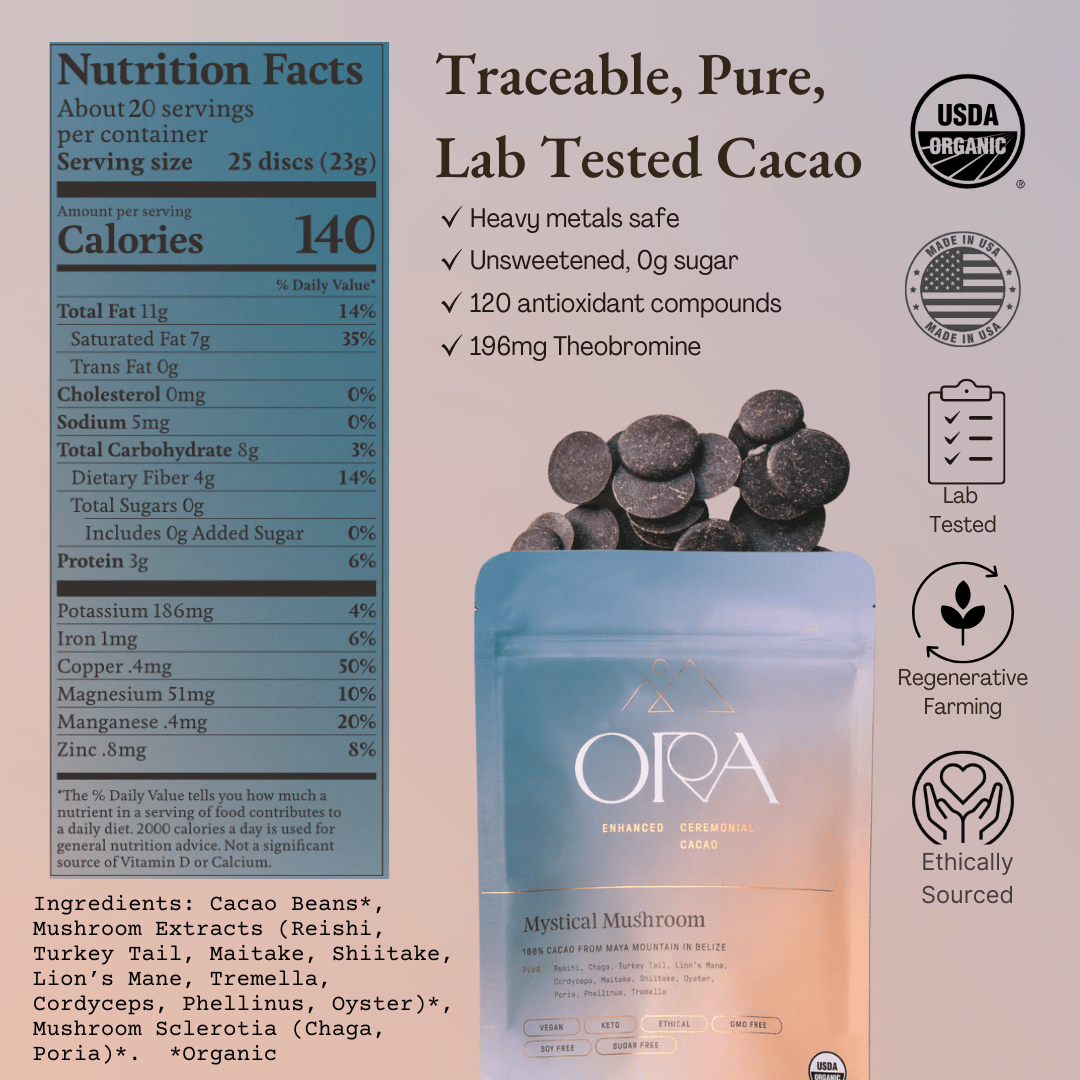 Mystical Mushroom Cacao | Organic Ceremonial Chocolate - Echo Market